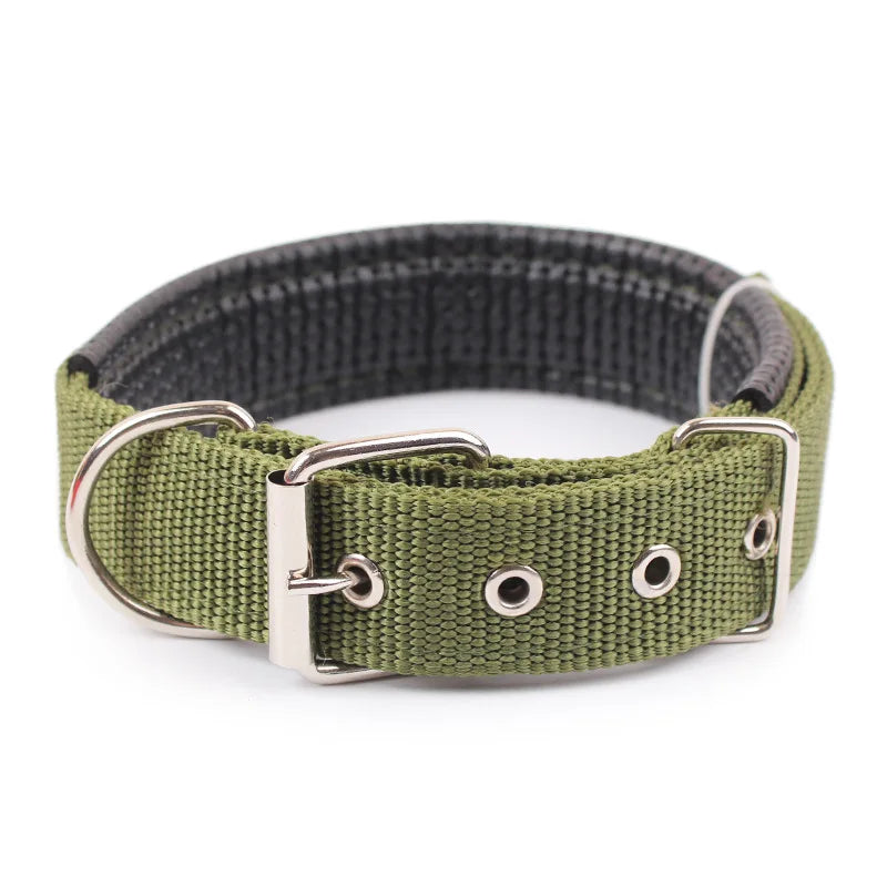 Solide Hundehalsbänder Nylon-Hundehalsband für kleine, mittelgroße und große Hunde Teddy Keji Pitbull Bulldog Beagle