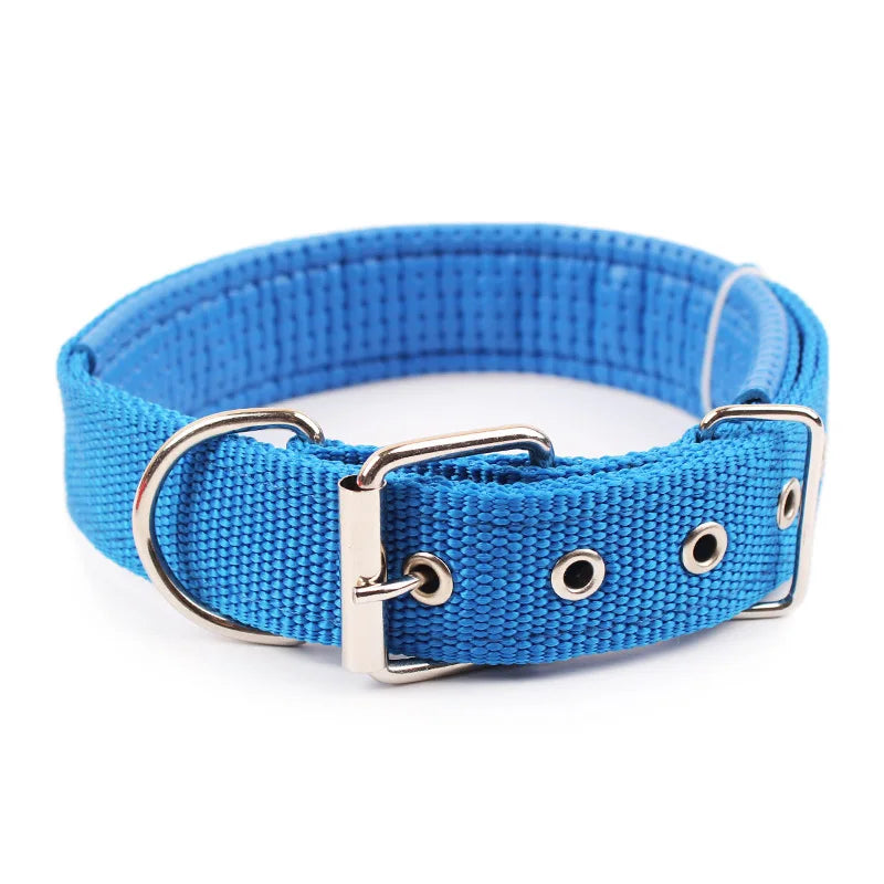 Solide Hundehalsbänder Nylon-Hundehalsband für kleine, mittelgroße und große Hunde Teddy Keji Pitbull Bulldog Beagle