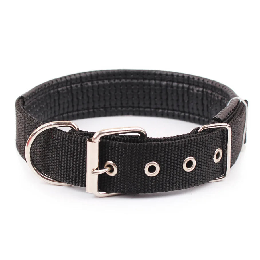 Solide Hundehalsbänder Nylon-Hundehalsband für kleine, mittelgroße und große Hunde Teddy Keji Pitbull Bulldog Beagle