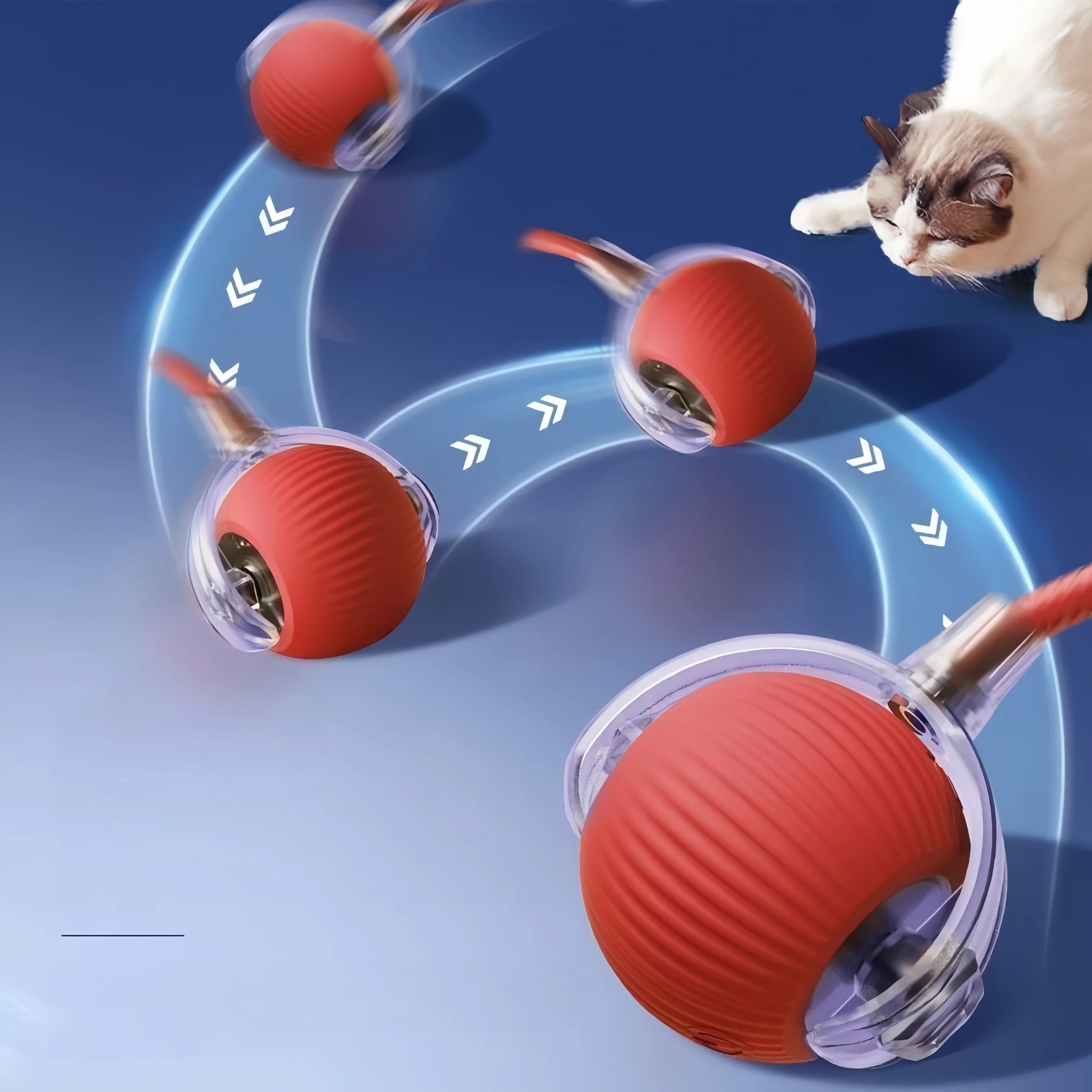 Automatischer Hundespielball zur Selbstbeschäftigung und Langeweile-Linderung, Elektrisches Bissresistentes Smart-Spielzeug für Welpen-Training