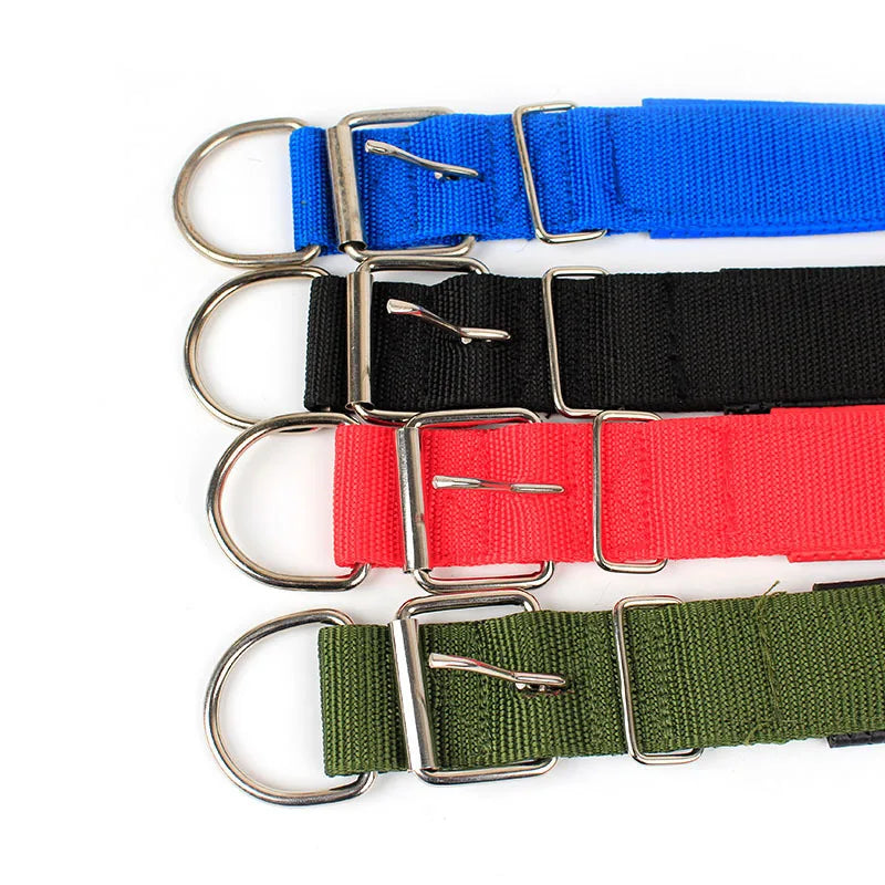 Solide Hundehalsbänder Nylon-Hundehalsband für kleine, mittelgroße und große Hunde Teddy Keji Pitbull Bulldog Beagle