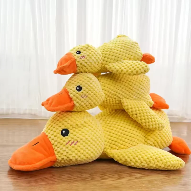 Hundespielzeug Stomping Ente Bissfest Schleifen Zähne Reinigung Großer Hund Interaktive Unterhaltung Welpe Langeweile Haustier Plüschtier