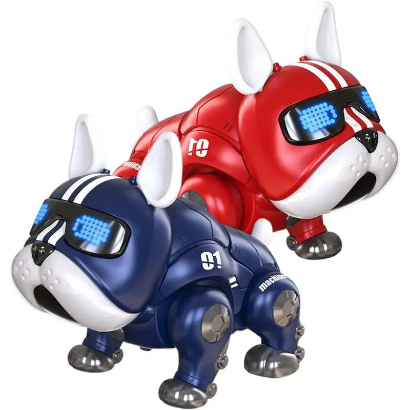 Tanzmusik Bulldogge Roboter intelligenter interaktiver Hund mit leichtem Spielzeug für Kinder Kinder frühe Bildung Baby Spielzeug Jungen Mädchen