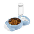 Katzen-Futter- und Wasserspender, Haustier-Wasser- und Futterschalen-Set, mit automatischer Wasserspenderflasche