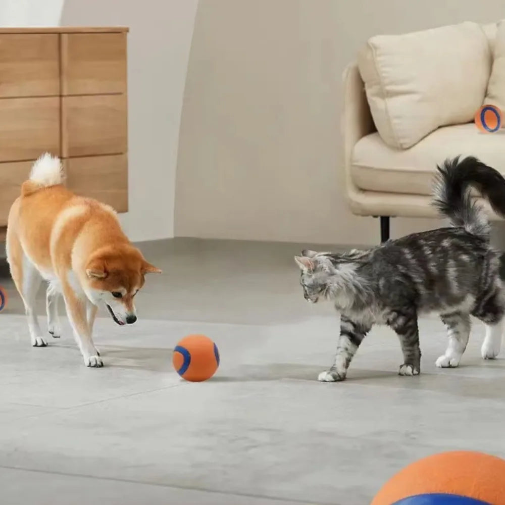 Hundespielzeugball, Hunde-Apportierungsball, Spielzeug, robuster Haustierball, Welpen-Kauspielzeug, fester, elastischer Springball, Haustierzubehör für große, mittelgroße und kleine