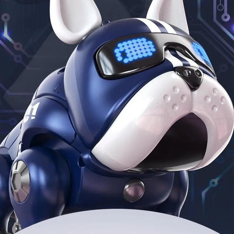 Tanzmusik Bulldogge Roboter intelligenter interaktiver Hund mit leichtem Spielzeug für Kinder Kinder frühe Bildung Baby Spielzeug Jungen Mädchen