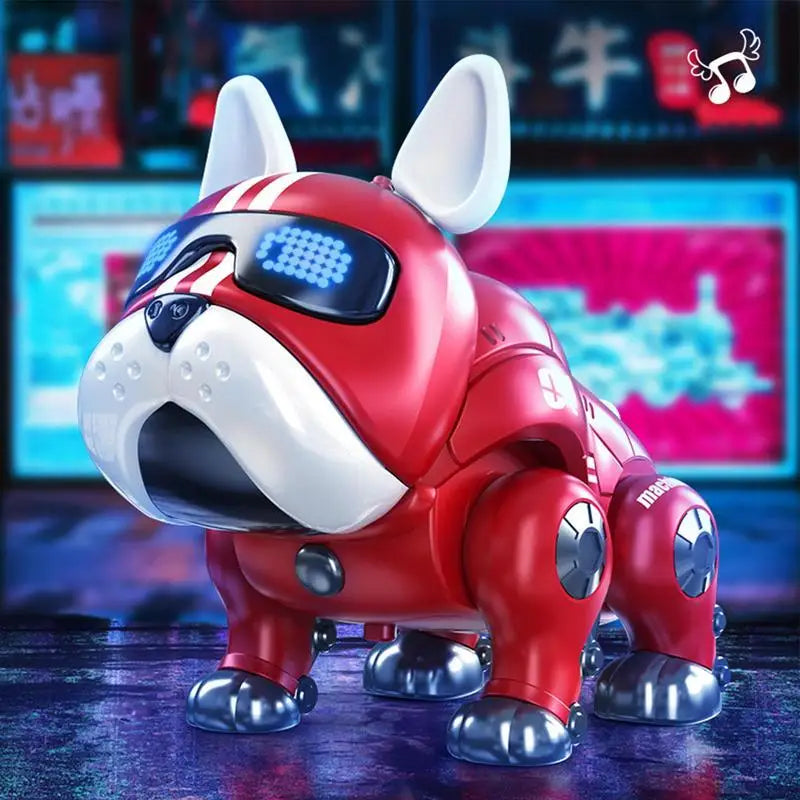 Tanzmusik Bulldogge Roboter intelligenter interaktiver Hund mit leichtem Spielzeug für Kinder Kinder frühe Bildung Baby Spielzeug Jungen Mädchen