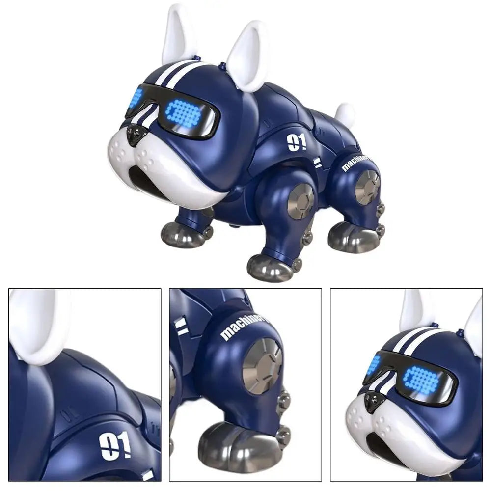 Tanzmusik Bulldogge Roboter intelligenter interaktiver Hund mit leichtem Spielzeug für Kinder Kinder frühe Bildung Baby Spielzeug Jungen Mädchen