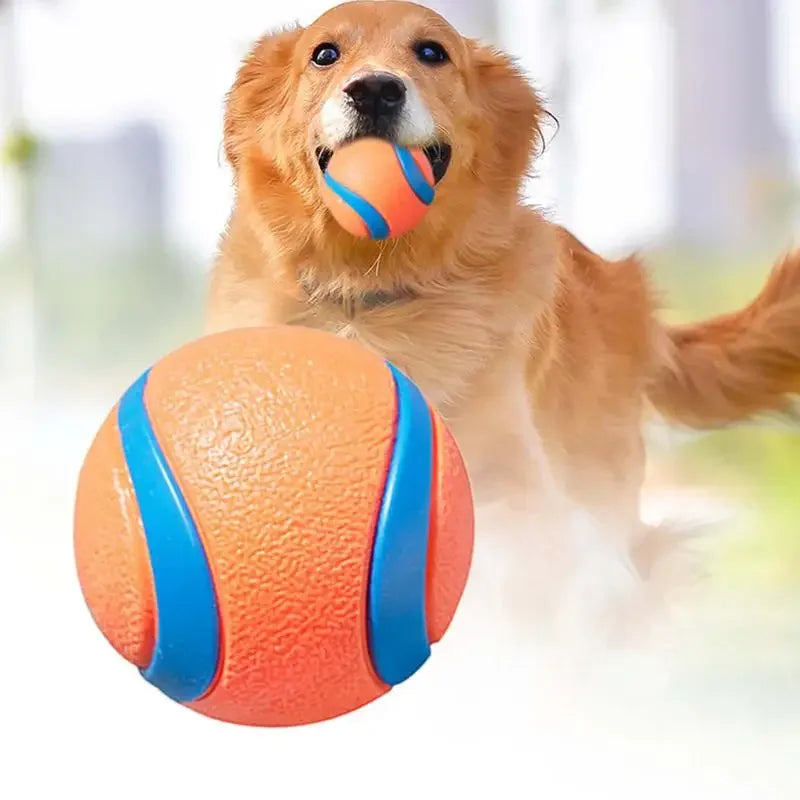 Hundespielzeugball, Hunde-Apportierungsball, Spielzeug, robuster Haustierball, Welpen-Kauspielzeug, fester, elastischer Springball, Haustierzubehör für große, mittelgroße und kleine
